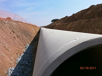 canalisation en béton armé âme tole
